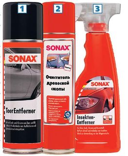 Очиститель битума Sonax и удалители насекомых Очиститель битума Sonax и удалители насекомых