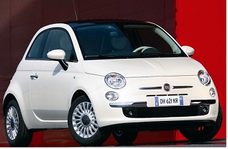 Новый Fiat 500 вид спереди