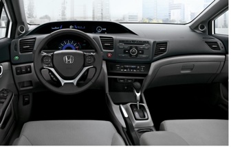 Салон Honda Civic 4D 2012 Салон Honda Civic 4D 2012
