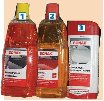 Sonax: есть и автошампунь с воском